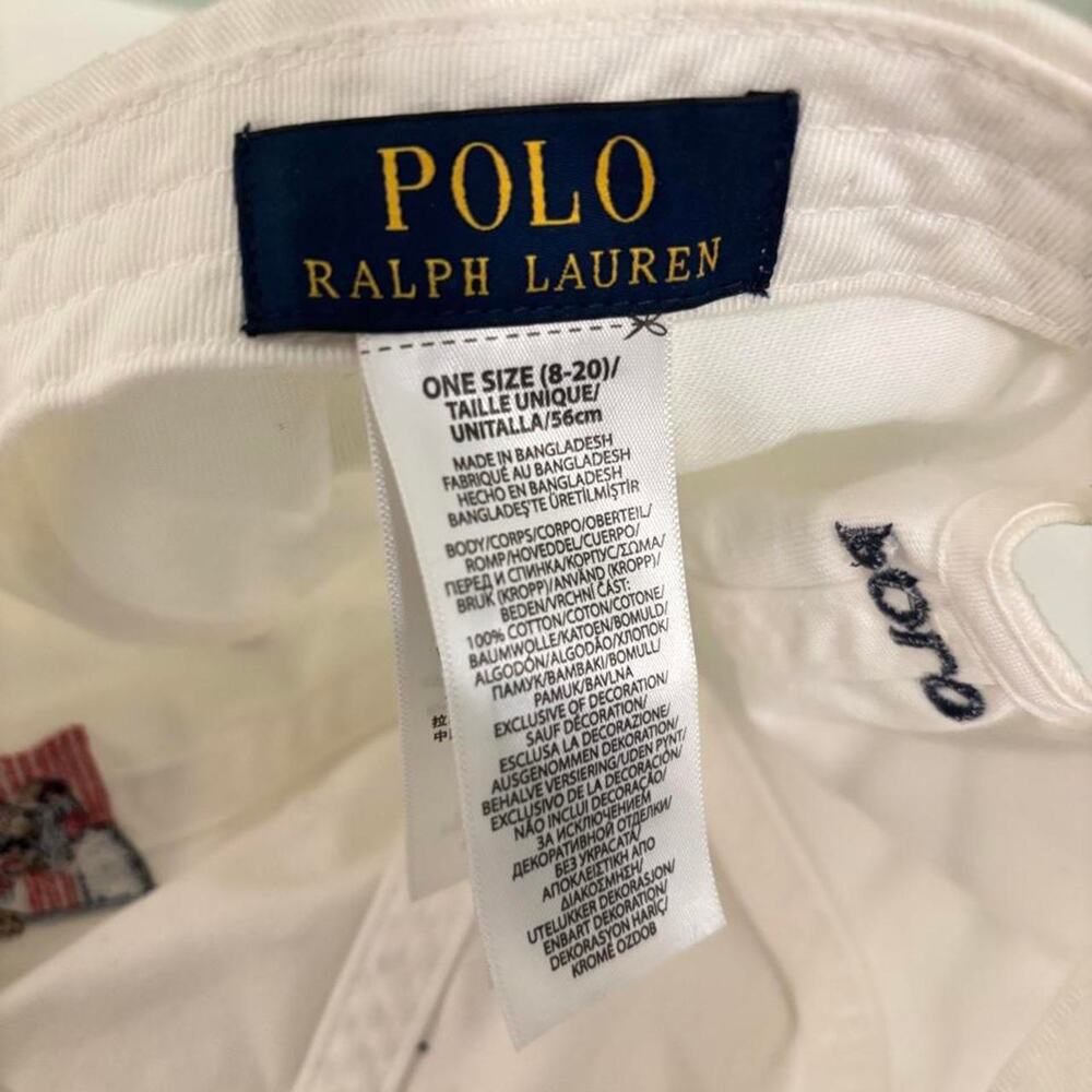 White polo ralph lauren hat - Picture 5 of 6